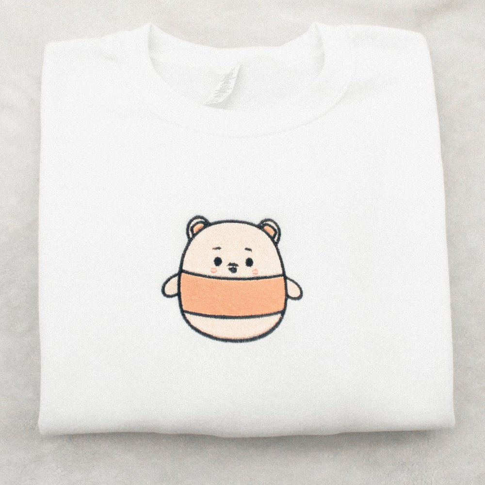 Custom Embroidered White Squishmallow Winnie the POOH Sweatshirt